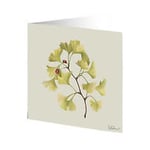 Cards by Jojo Ginkgo nyckelpiga litet kort 7,5x7,5 cm