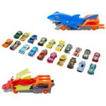 Hot Wheels Creatures Transporters Bundle Set with 20 Cars and 2 Haulers 4+ Years