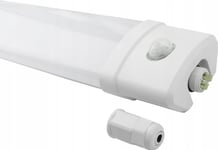 Hermetisk Armatur Med Pir-Rörelsesensor, Tri-Proof, 230Vac, 40W, 4800Lm, 125Cm, Ip65, 4000K, Ledom
