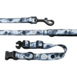 Barkalot Tie Dye Black Dog Collar Walk Kit - M Flerfärgad