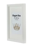 Fotoram Elegant Box Vit - 30x30 cm