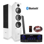 SHF80W Tower Speaker Set and AV440 Bluetooth Amplifier, Home Hi-Fi Stereo System