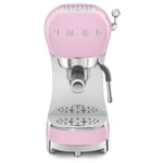 Smeg ECF02PKUK Freestanding Retro Espresso Coffee Machine - PINK