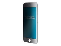 Dicota Secret - Protection D'écran Pour Téléphone Portable - Avec Filtre De Confidentialité - 4 Voies - Transparent - Pour Apple Iphone 8, Se (2e Génération)