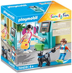 Playmobil 70439 Family Fun Beach Hotel Tourists with ATM, for Children Ages 4+, Fun Imaginative Role-Play, PlaySets Suitable for Children Ages 4+