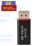 DP TO HDMI - 4K DP TO HDMI - Adaptateur DisplayPort vers HDMI, convertisseur, Port d'affichage mâle DP vers femelle, câble TV HD, adaptateur Audio vidéo pour PC TV