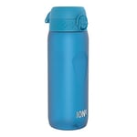ION8 Water Bottle, 750 ml/24 oz, Leak Proof, Easy to Open, Secure Lock, Dishwasher Safe, BPA Free, Flip Cover, Carry Handle, Soft Touch Contoured Grip, Easy Clean, Odour Free, Carbon Neutral, Blue