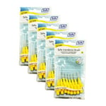 TePe Interdental Brushes 0.7mm Yellow - 5 Packets of 8 (40 Brushes) by Tepe 