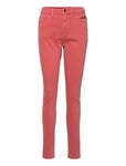 Stretch Trousers With Zip Detail *Villkorat Erbjudande Slimmade Jeans Rosa Esprit Casual