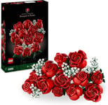 LEGO Icons Bouquet of Roses, Artificial Flowers Set for Adults, Botanical... 