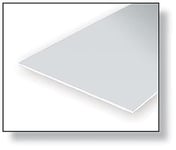 Evergreen 9080 – Polystyrène Plaque, Jeu, 150 x 300 x 2.00 mm, 1 pièce, Blanc