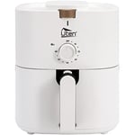 Air Fryer Oven, Uten White 4L Manual Air Fryers with Rapid Air Circulation, 30 Minute Timer and Adjustable Temperature Control with Recipe, 1500W