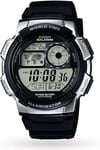 Casio Mens Classic Combi Watch, Black/Silver - AE-1000W-1A2VEF