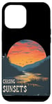 Coque pour iPhone 14 Plus Chasing Sunsets dans un style cowboy cool pour homme et femme