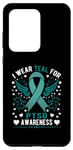 Coque pour Galaxy S20 Ultra I Wear TEAL for PTSD Sensibilisation Support