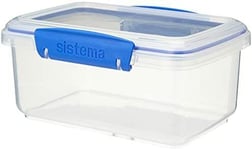 NEW 1600ZS KLIP IT Food Storage Container With Clip Blue 1 Litre UK Seller