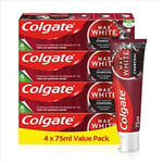 Colgate Max White Charcoal Toothpaste, Activated 4 pack 