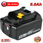 For Makita BL1850B 18V 5.0Ah Li-Ion LXT Battery 5.0AH Battery BL1860B BL1830 New