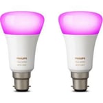 4x Philips Hue Richer Colours B22 BC White Colour Wireless Bulb (2xTwin Pack)