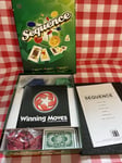Sequence Five in a Row Family Strategy Board Card Game Nordic Games CONTENTS NEW