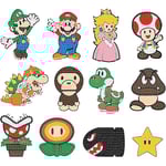 12-pack Super Mario Bros 5D Diamantmålning Dekaler Set Cartoon Spel DIY Gem Diamant Mosaik Dekal Efter Siffror Konst & Hantverk Bästa Presenter För Barn