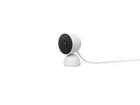 Google Nest Cam - Nettverksovervåkingskamera - innendørs (med kabel) - farge (dag/natt) - 2 MP - 1920 x 1080 - 1080p - lyd - trådløs tilkobling via Wi-Fi - H.264 - Hvit