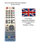 Replacement Remote Control For Sharp TV MODEL, LC32CFG6021K, LC-32CFG6021K