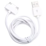 Cherie 2 pièces 30Pin USB Date câble pour iphone 4 s 4 s 3GS 3G iPad 2 3 iPod Nano itouch téléphone cordon de charge câble Kabel fil chargeur - White - CZCDQ0917