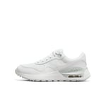 NIKE Air Max Systm Sneaker, White White Pure Platinum, 4 UK