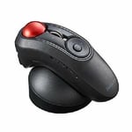 Wireless Thumb-Operated ELECOM Handheld 2.4GHz Trackball Mouse, 10-Button Functi