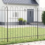 Trädgårdstält med Bågtopp Grå 3,4x1,5 m Stål