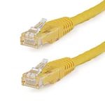 StarTech.com Câble Ethernet CAT6 de 6,1 m – Câble Ethernet Gigabit Cat 6 Gigabit – 650 MHz 100 W PoE RJ45 UTP moulé avec soulagement de Traction/Test de fluke/câblage certifié UL/TIA (C6PATCH20YL)