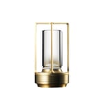 Kristalllampa Bordslampa GULD Gold