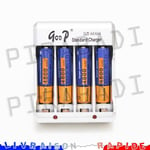 4 PILES ACCUS RECHARGEABLE AAA LR03 R03 1.2V 4800mAh + CHARGEUR RAPIDE GODP-007 Réf:21