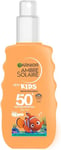 Garnier Ambre Solaire SPF 50+ Kids Water Resistant Sun Cream Spray | Free P&P