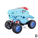 Dinosaur Car Truck Toy Big Wheel Friction Power For D Blue Square Head