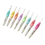 8 st/ Set 2,5-6,0 mm Virknål Set Aluminium Virkningar