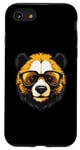 Coque pour iPhone SE (2020) / 7 / 8 Tête de panda cool | Portrait hipster amusant