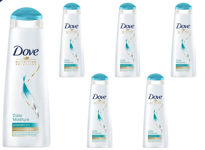 Dove Daily Moisture Hair Shampoo 250 ml x 6