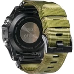 22 26 mm Nylon Militär rem För GARMIN FENIX7 7X PRO 6 6X Mjuk slitstark remkropp För 965 Instinktiv ersättnings Army green