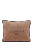 Ski Lodge Organic Cotton Velvet Pillow Home Textiles Cushions & Blankets Cushions Beige Lexington Home