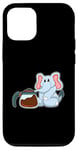 Coque pour iPhone 12/12 Pro Elephant Café Cafetière