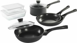 Pyrex  Non-Stick Frying Pans Aluminum Master Set 8 pcs - Dark Grey