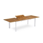 Hillerstorp - Nydala Utebord 96x200/280 cm Vit/Teak