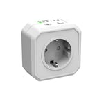 ANSMANN Temporisateur AES1 – Prise programmable pour radiateur électrique, Fer à Repasser, Lampe de Chevet, etc. – Prise électrique avec minuterie intégrée (15 Min ; 30 Min ; 1h ; 2h ; 4h ; 8h)