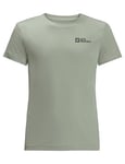 Jack Wolfskin Boy's Active Solid T K T-Shirt, Mint Leaf, 10 Years