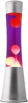 iTotal - Lava Lamp 40 cm Silver Base, Purple Liquid and Yellow Wax (XL1793)