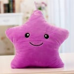 Lysande kudde Mjuk fylld plyschleksak Färgglad Stars Cushion - spot sales Blue