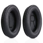 MMOBIEL Ear Pads Cushions Earpad Compatible with Bose QuietComfort Headset QC2 QC15 QC25 QC35 AE2 AE2i AE2 AE2-W (Black)