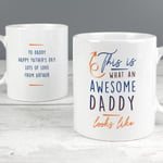 Personalised This is What Awesome Looks Like Mug - Happy Father's Day - 1st Father's Day - Father's Day Gift